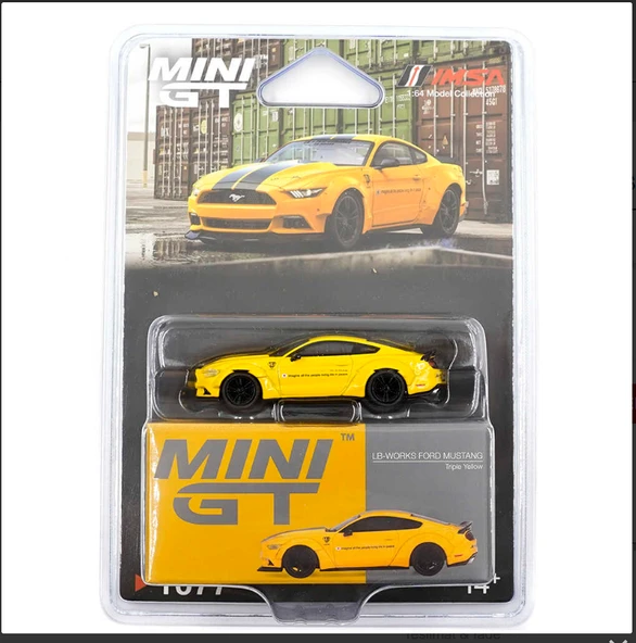 Mini GT 1/64 LB-WORKS FORD MUSTANG BLİSTER PAKET 1077 ürün görseli 1