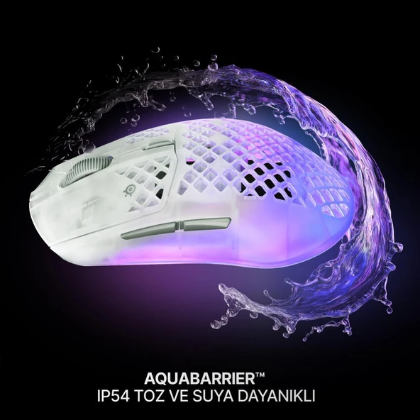 Steelseries Aerox 3 Wireless Gen 2 - Ghost 4K Kablosuz Gaming Mouse - Resim 7