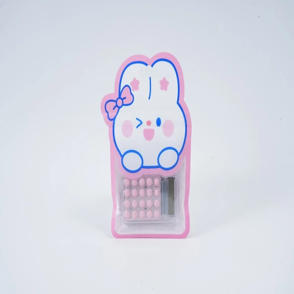 Şeffaf Tasarımlı Mini Hesap Makinesi  Pastel Renk Tuşlu Cep Tipi Hesap Makinesi ürün görseli 1