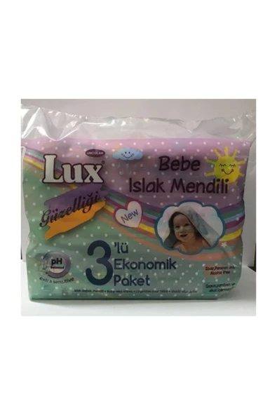 LUX BEBEK ISLAK MENDİL 56 YAPRAK - 3 ADET ürün görseli 1