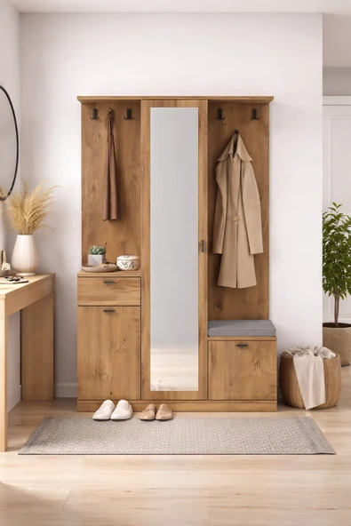 Harmony Partmanto Vestiyer Ayakkabılık 106x190x39 cm - Modern Tasarım ürün görseli 1
