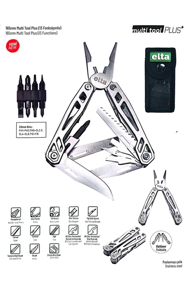 ELTA PLUS 165 MM MULTİ TOOL 13 FONKSİYONLU - Resim 2
