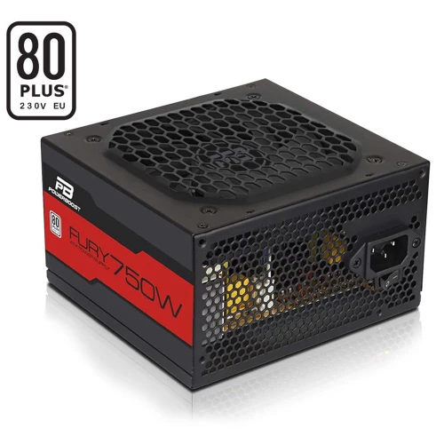 PowerBoost BST-ATX750WEU FURY ACTIVE PFC 750W  80+ GAMING PSU (BOX) ürün görseli 1