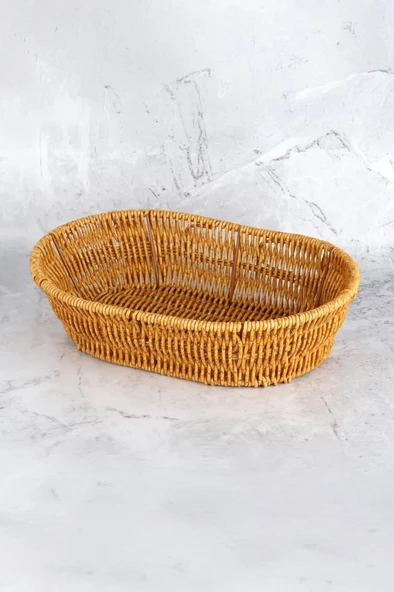 Digithome Oval Rattan Mini Ekmek Sepeti - BB6063 - Resim 4