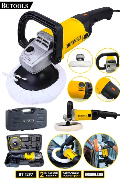 BUTOOLS 4200 Watt Bakir Sargili 6 Kademe Polisaj Makinasi Zımpara Pasta Cila Makinesi ürün görseli 1