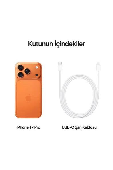 APPLE İPHONE 17 PRO 256GB COSMİC ORANGE - Resim 8