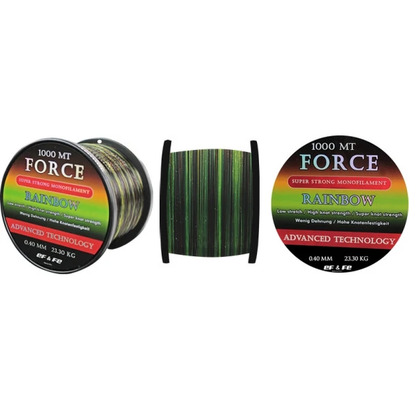 Effe Force Rainbow Renkli 1000 Metre misina ürün görseli 1
