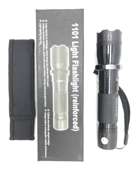 Single Sword 1101 Elektroşoklu 220v Şarjlı El Feneri ürün görseli 1
