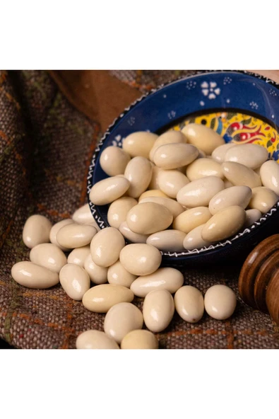 Beyaz Çikolatalı Badem - 100 gr - Resim 2