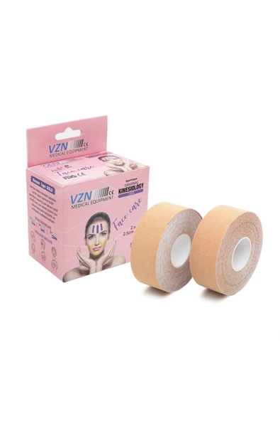 VZN TAPE KİNESİOLOGY Vzn Yüz Için Therapy Cotton Kinesiology Ağrı Bandı ürün görseli 1