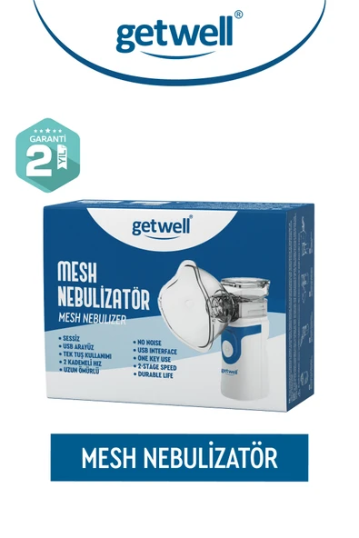 GETWELL Yetişkinler ve Çocuklar için Şarjlı Sessiz Taşınabilir Mesh Nebulizatör ürün görseli 1