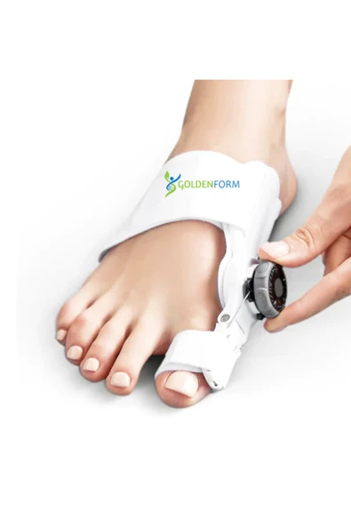 GOLDENFORM Açı Ayarlı Halluks Valgus Ateli - Ayak Baş Parmak Kemik Düzeltici Bünyon ürün görseli 1