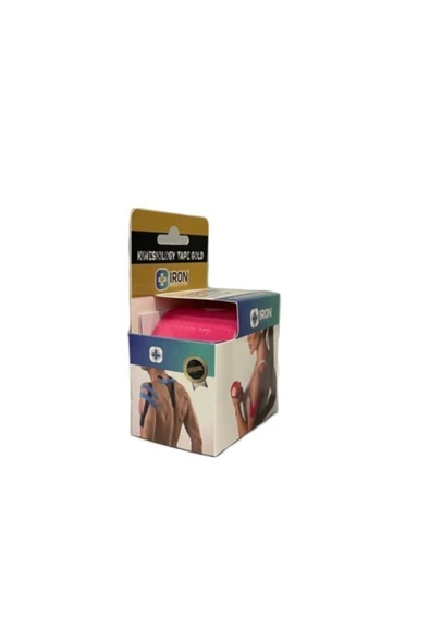 İRON MEDİCAL Kinesio Tape Pembe Renk Sporcu Kas Ağrı Bandı ürün görseli 1