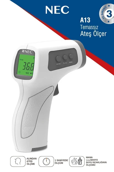 NEC Temassız Kızılötesi Ateş-mama Sıcaklığı Ölçer ürün görseli 1