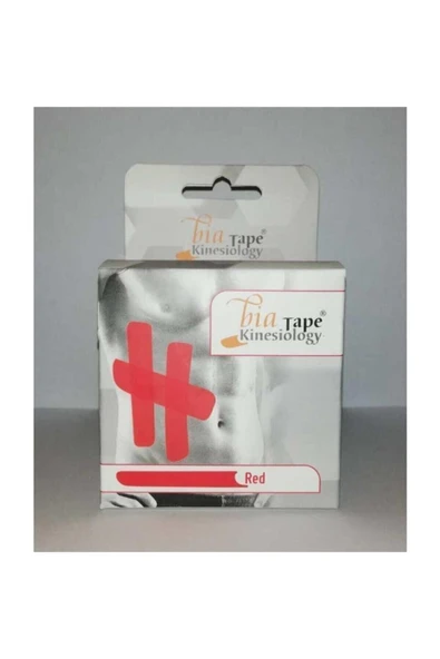 BİATAPE Tape Kinesio Kinesiology 5cmx5m Kırmızı Ağrı Sporcu Bandı ürün görseli 1