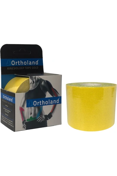 ORTHOLAND Sarı Renk Kinesi Band,sporcu Kas Ağrı Bandı ürün görseli 1