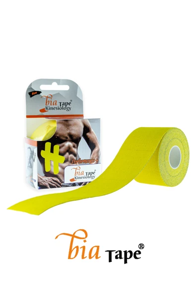 BİATAPE Bia Tape Kinesio Sporcu Bandı Sarı 5 Cm X 5 M ürün görseli 1