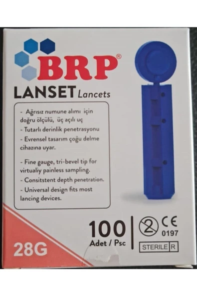 BRP TR Lanset Parmak Delme Iğnesi 28 G 100 Adet ürün görseli 1