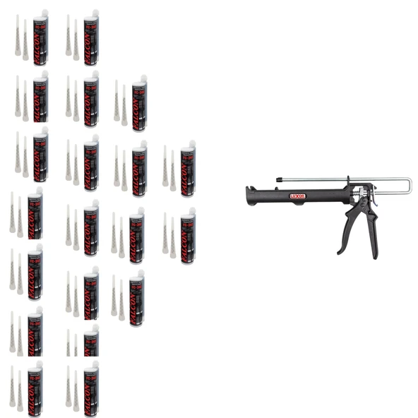 Mercure Luxor LX-521 Kimyasal Tabanca 345ML.+FC-345 Kimyasal Dübel Epoksi 345 Ml. 1 KOLİ 20 ADET ürün görseli 1