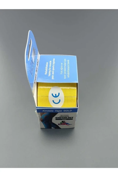 HEMDEM MEDİKAL Vzn Kinesio Tape Ağrı Bandı 5m*5cm Sarı ürün görseli 1