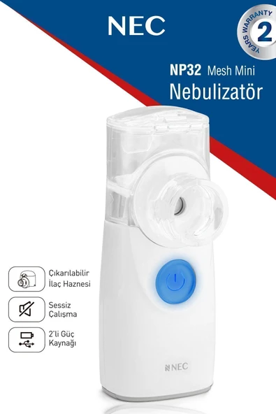 NEC Taşınabilir Mini Mesh Nebulizatör Sessiz Hafif Hava Makinesi ürün görseli 1