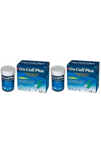 ON CALL PLUS Ölçüm Çubuğu Test Strip 100 Adet, (50 Adet X 2 Kutu) ürün görseli 1