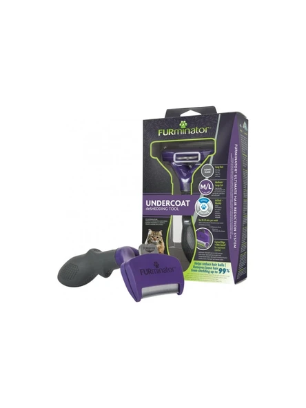 Furminator Longhair Cat Uzun Tüylü Kediler İçin M/L Tarak ürün görseli 1
