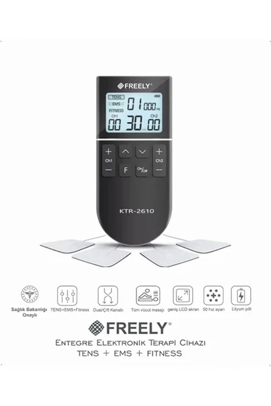 FREELY Ktr-2610 Şarjlı Tens-ems-fıtness ürün görseli 1