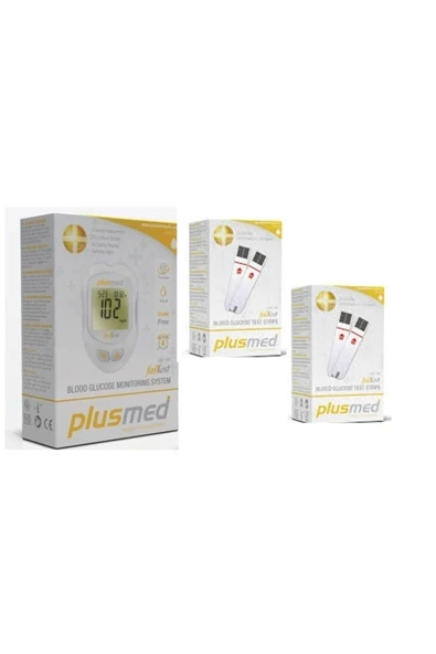 PLUSMED Fasttest Seker Ölçüm Cihazı+2 Kutu Strip (100 Adet) ürün görseli 1