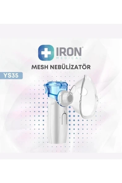 İRON MEDİCAL - Nebulizatör Cihazı Mesh Taşınabilir Bataryalı Ref:ys35 ürün görseli 1