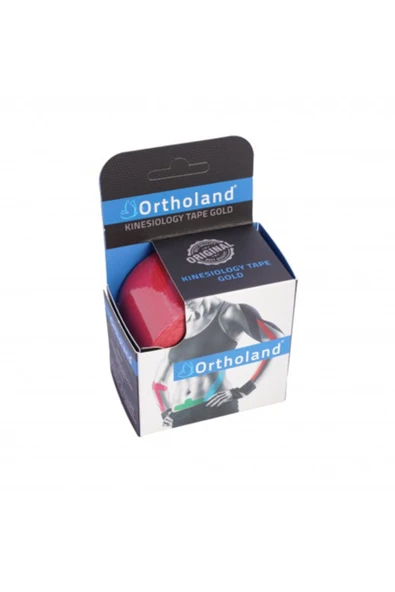 ORTHOLAND Kınesıology Ağrı Bandı Bandı Pembe Renkli 5 Cm*5 Mt ürün görseli 1
