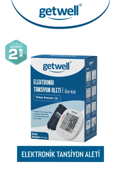 GETWELL Türkçe Konuşan Elektronik Tansiyon Aleti ürün görseli 1