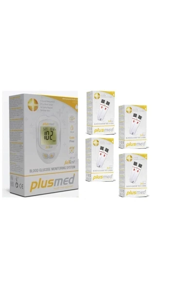 PLUSMED Fasttest Seker Ölçüm Cihazı 4 Kutu Strip (200 ADET) ürün görseli 1