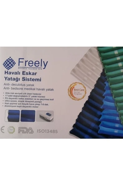 MEDİKAL Freely Boru Tipli Havalı Yatak 11.5 Cm Hücre Yüksekliği *hf6002-17 ürün görseli 1