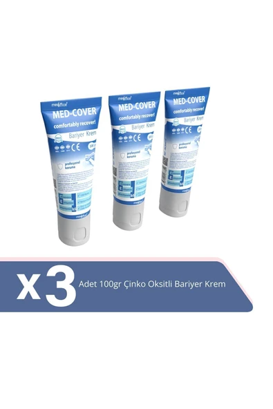 MED-COVER Çinko Oksit Bariyer Krem 100gr X 3 Adet ürün görseli 1