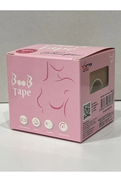 BOOB TAPE 2 Adet Kaldırıcı Ve Şekillendirici Ten Rengi Bant Pedi (7,5 Cm X 7,5 M) ürün görseli 1