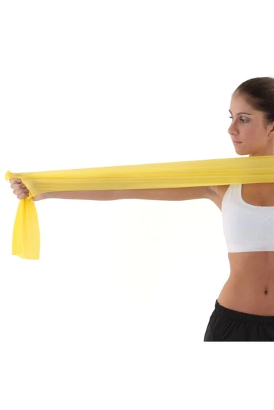 ORTHOLAND Egzersiz Bandı Plates Bantı Pilates Bantı Plates Bantı Sarı Yumşak ürün görseli 1