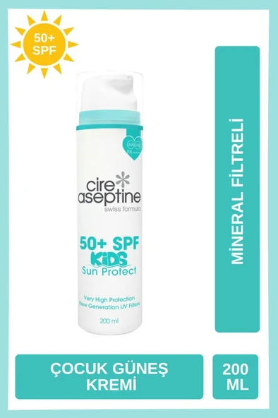 Cire Aseptine Airless Günes Koruyucu Çocuk Vücut SPF 50+ Kids Sun Protect 200 ml ürün görseli 1