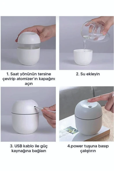 PONİS 220 ml Beyaz Hava Nemlendiricisi - Resim 7