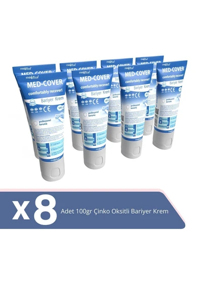 MED-COVER Med-cover Çinko Oksit Bariyer Krem 100gr X 8 Adet ürün görseli 1