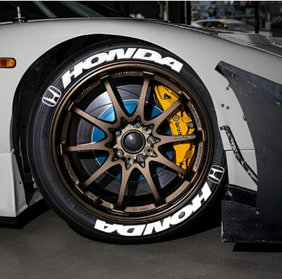 Honda  Lastik Yazısı 31mm Büyük Boy Araç Lastik Stikeri Tüm Lastik Yanaklarına Uyumlu 8adet ürün görseli 1