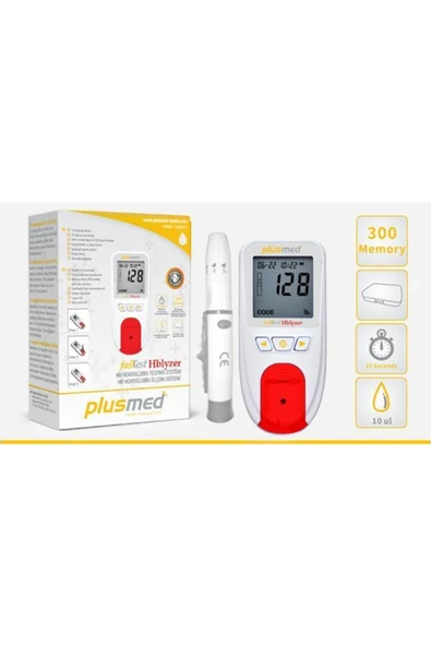 PLUSMED Fasttest Hblyzer Hemoglobin Ölçüm Test Cihazı-usb'li ürün görseli 1