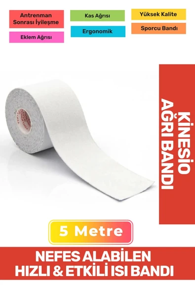 FANTAZER Hızlı Etkili Büyük Boy Kas Eklem Bel Bacak Kol Boyun Sırt Omuz Karın Kalça Ağrı Isı Bandı 5cmx5m ürün görseli 1