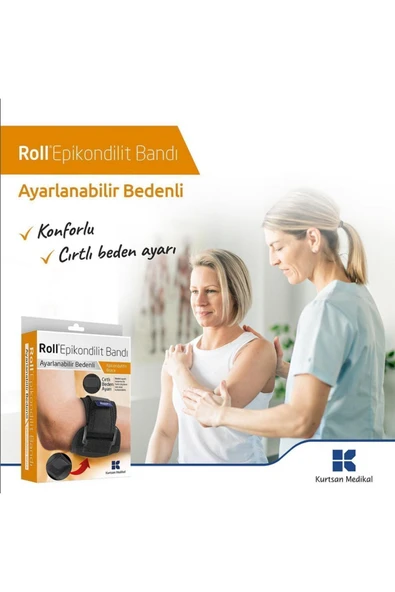 ROLL Epikondilit Bandı Tenisçi Dirseği Bandı Ayarlanabilir Beden ürün görseli 1