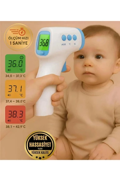 CONTEC Semcares Temassız Uzaktan Ateş Ölçer ürün görseli 1