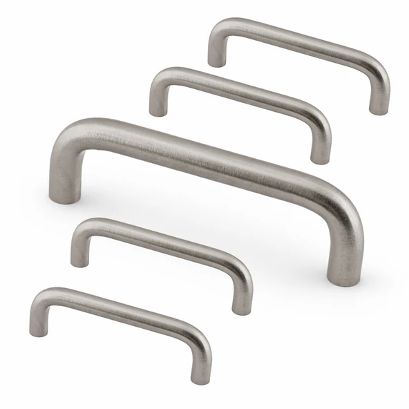 Özen Metal (96 mm - 9.6 cm) Saten Renk 5 Adet Mobilya Mutfak Çekmece Dolap Kapak Kulbu Kulpu Kulplar ürün görseli 1