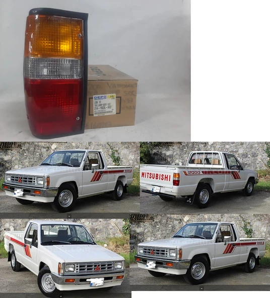 SOL ŞOFÖR TARAFI Kaliteli marka MITSUBISHI L200 Mitsubishi L200 Kamyonet pikap Pickup Arka Stop Lambası Arka Far 1987-1998 Duyu ve Ampulu içinde ürün görseli 1