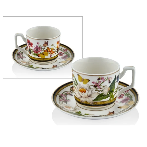 Lamedore 1BSF-1901MG Muse Garden 6'lı Kahve Fincan Takımı 13,5x5,5cm ürün görseli 1