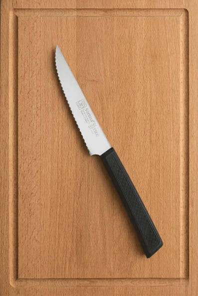 Biftek Et Steak Bıçağı Lazerli Tırtıklı Bıçak Nusret'in Et Kesme Bıçağı Sürmene Sürbisa 61107 ürün görseli 1