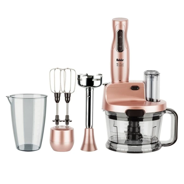 Fakir Mr Chef Quadro 1000 W Blender Set Rosie ürün görseli 1